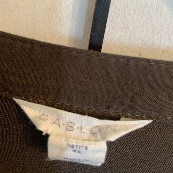 EUC Caslon Brown Khaki Jumpsuit Size Petite XL - Picture 8 of 8